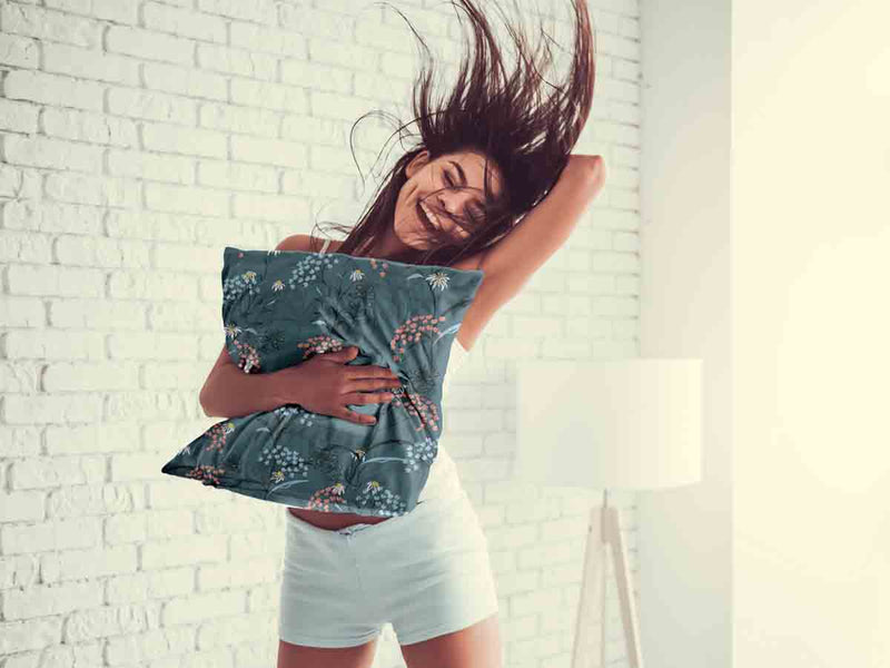 Almohada de salud Flores de primavera
