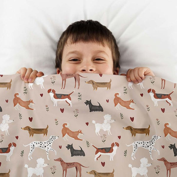 Manta terapéutica original - Manta de peso para perros con funda de algodón para niños