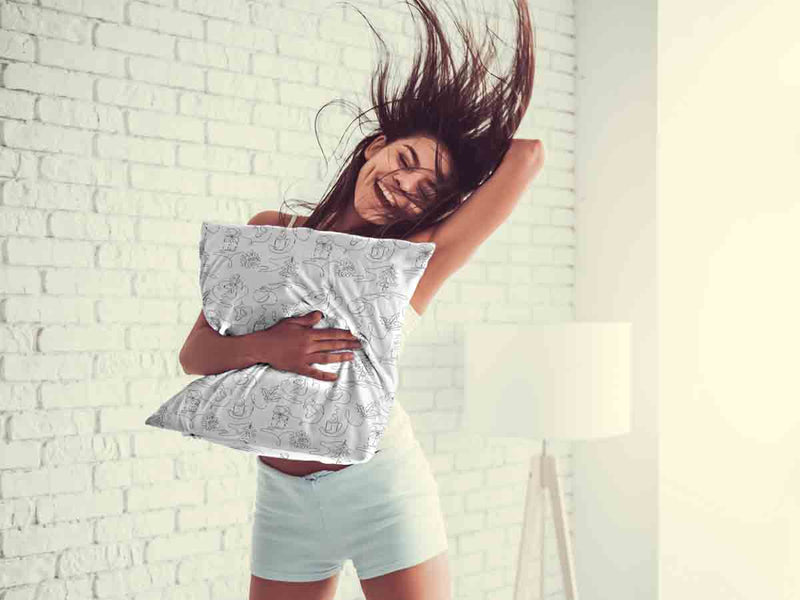 Almohada de salud Navidad abstracta