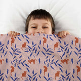 Manta terapéutica original - Manta de peso con gato rojo y funda de algodón para niños