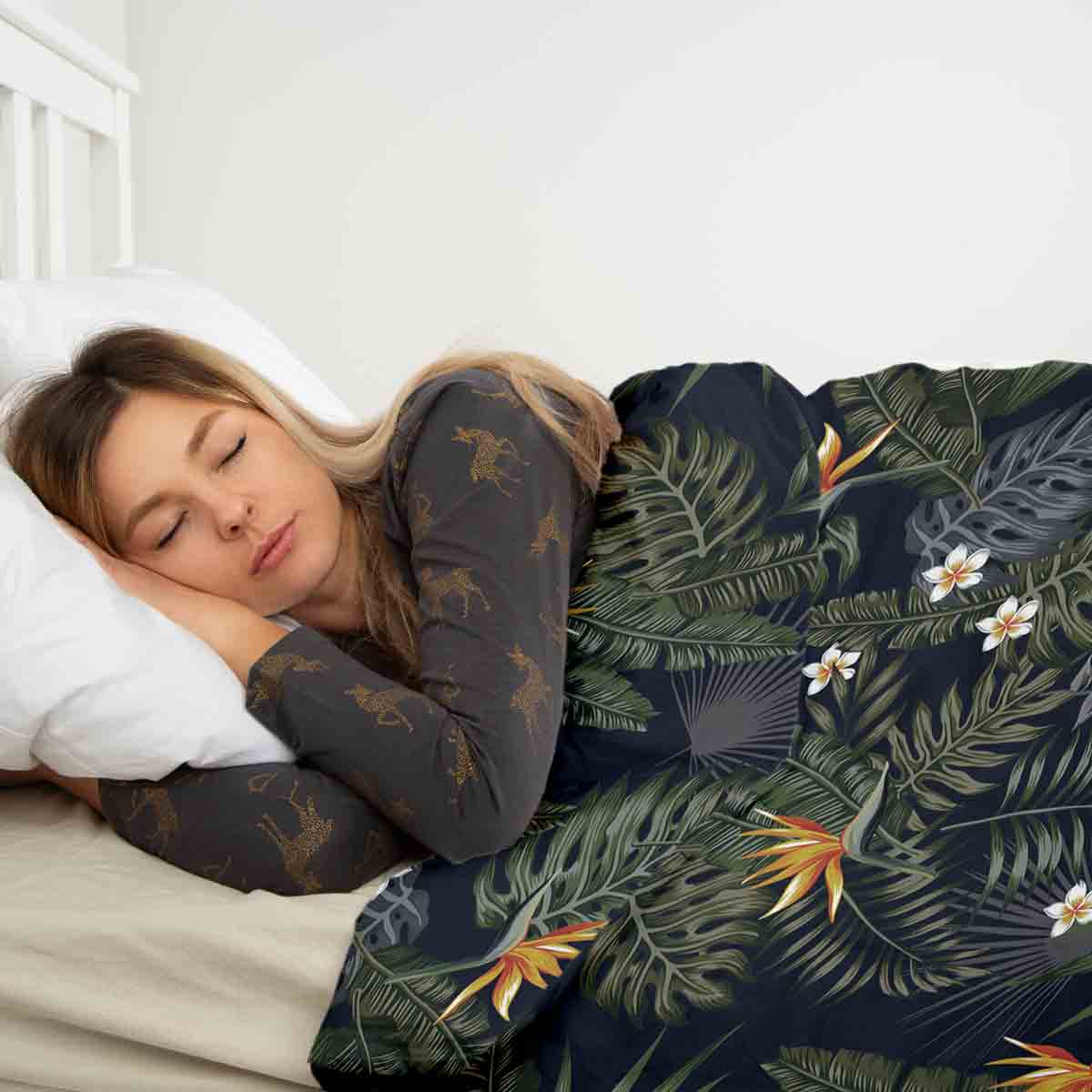 Manta terapéutica original - Funda de algodón Selva tropical