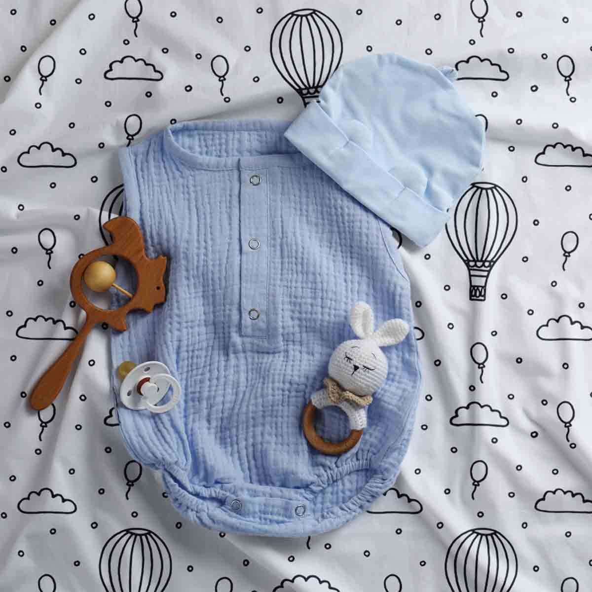 Manta terapéutica original - Funda de algodón globos aerostáticos