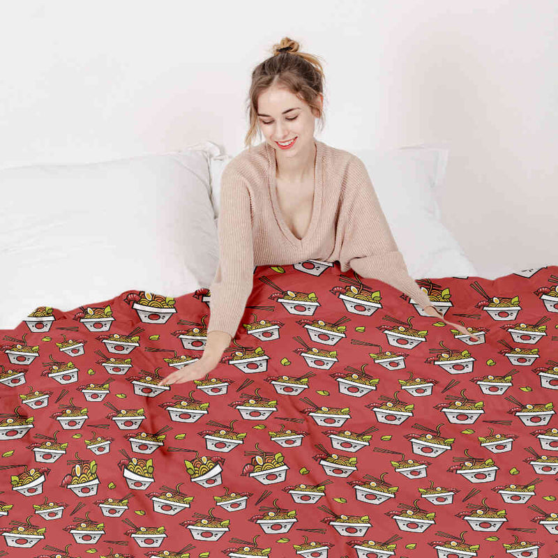 Manta terapéutica original - Funda de algodón roja para llevar