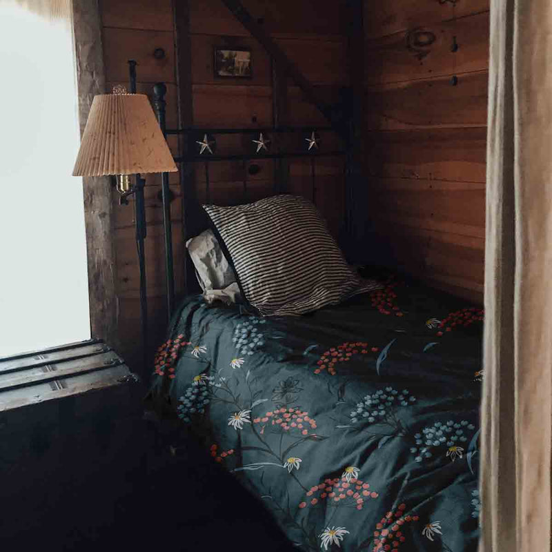 Juego de ropa de cama con manta terapéutica Flores de primavera