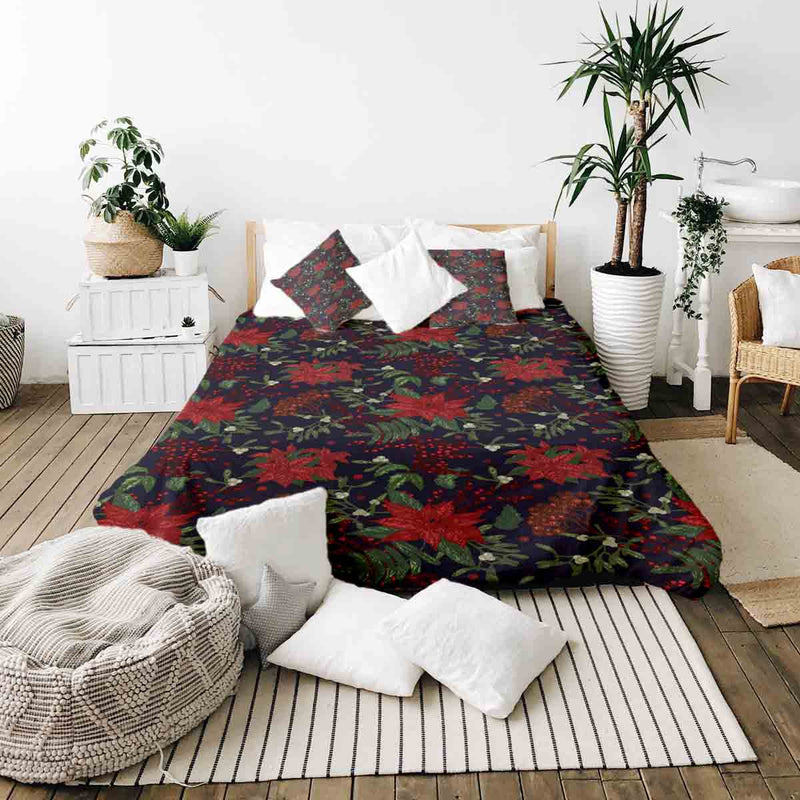 Manta terapéutica original - Funda de algodón con estrella de Navidad roja