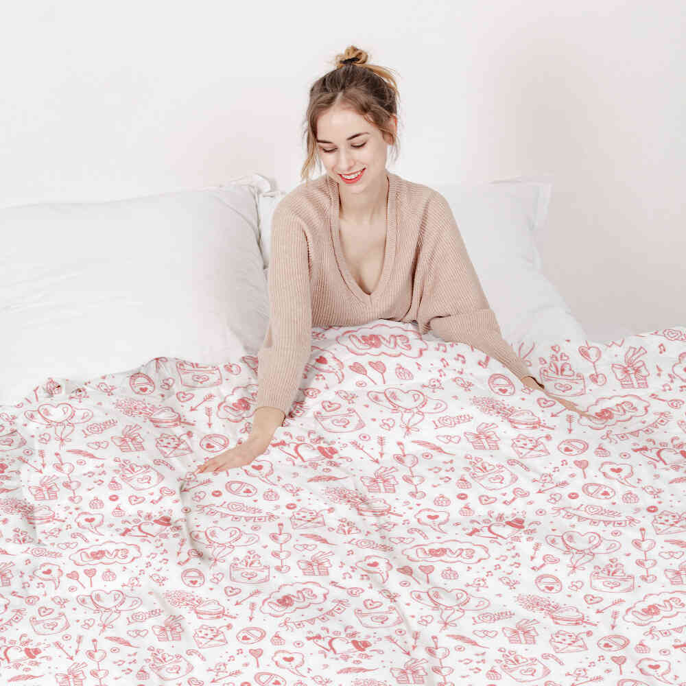 Set de ropa de cama Therapiedecken Sé mi Valentín