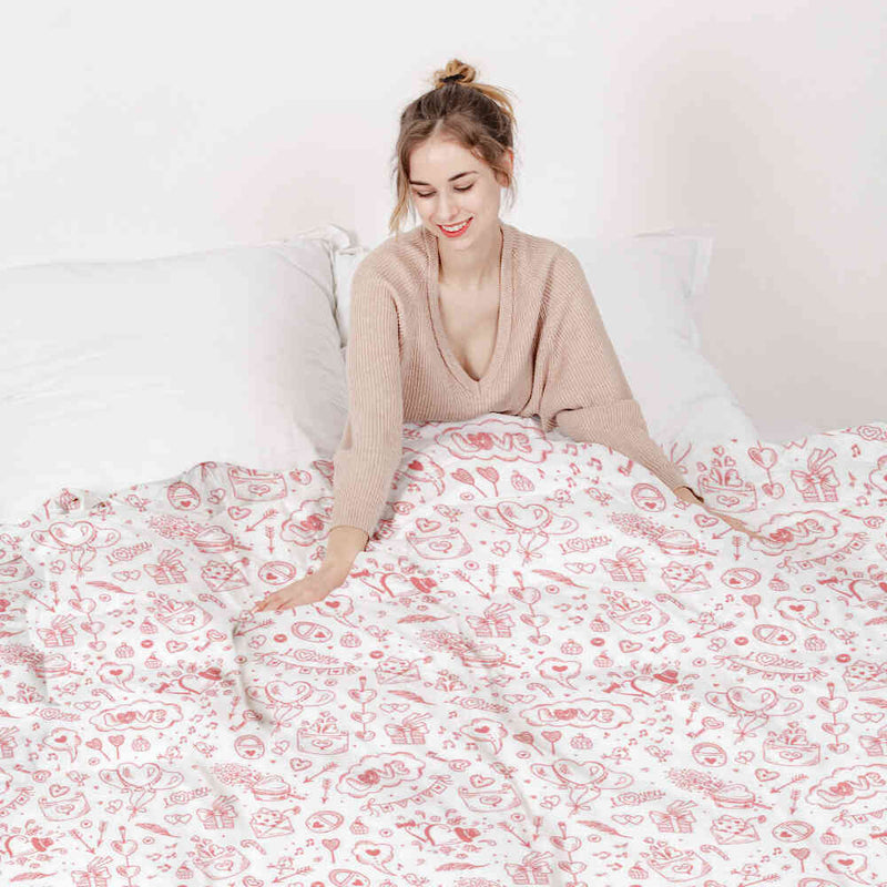 Set de ropa de cama Therapiedecken Sé mi Valentín
