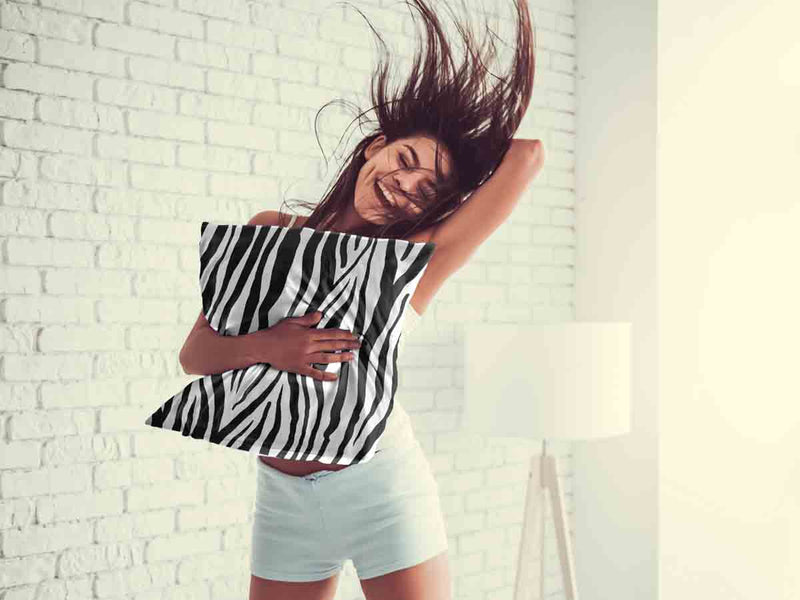 Almohada de salud con estampado de cebra