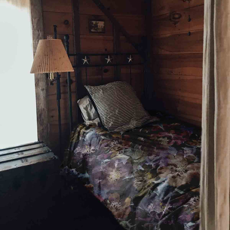Juego de ropa de cama con manta terapéutica Mar de flores