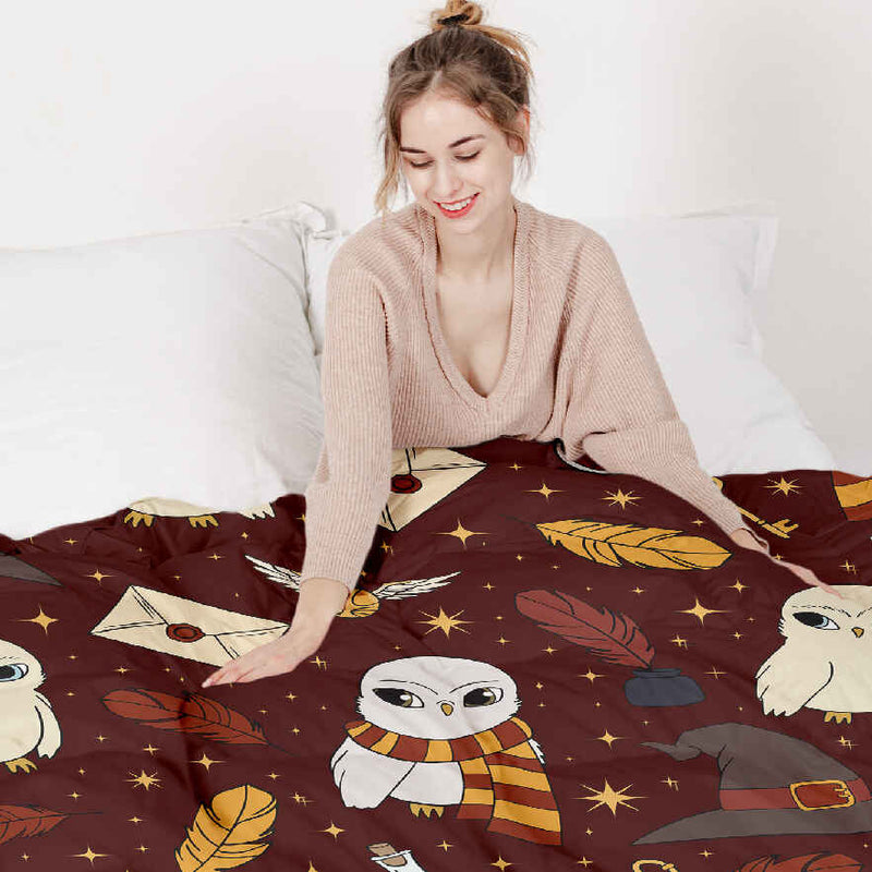 Manta terapéutica original - Manta de peso Zauberei Hedwig con funda de algodón para niños y adultos