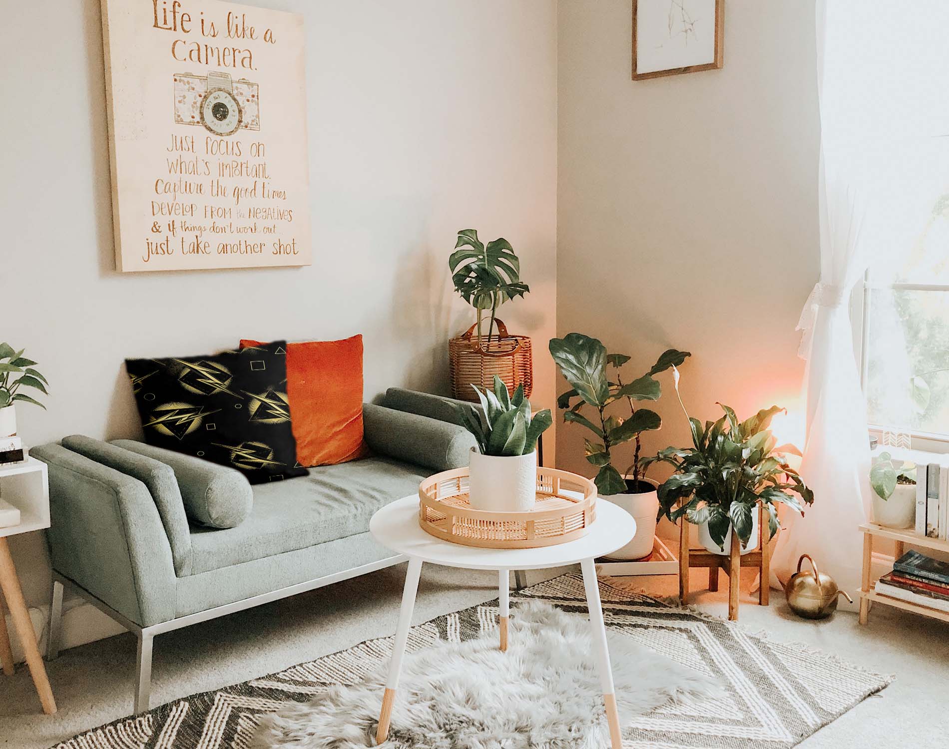 Almohada de salud rayo amarillo