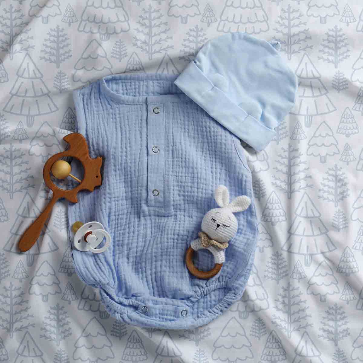 Set de ropa de cama con manta terapéutica bosque tierno