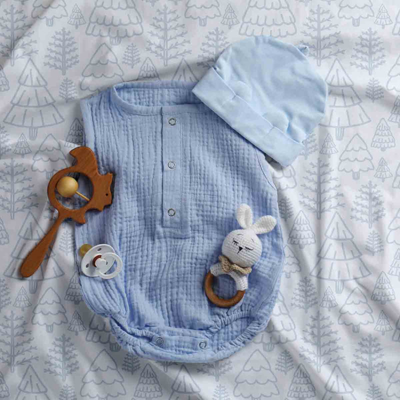 Juego de ropa de cama con manta terapéutica bosque tierno