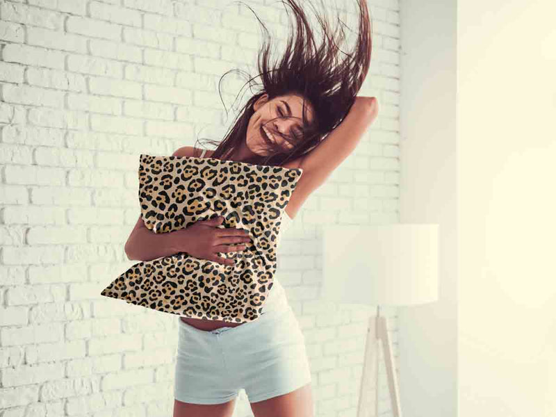 Almohada de salud con estampado de leopardo
