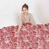 Juego de ropa de cama con manta terapéutica tigre chino