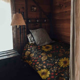 Set de ropa de cama con manta terapéutica y girasol