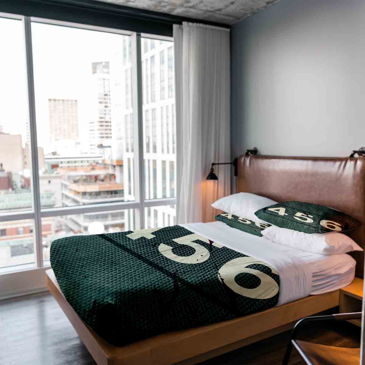 Set de ropa de cama y mantas terapéuticas verde 456