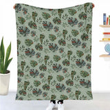 Manta terapéutica original - Funda de algodón Monstera oscura