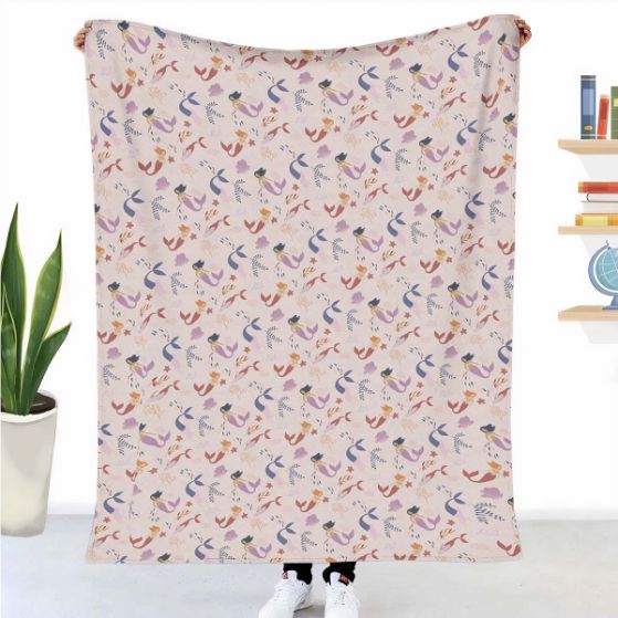 Manta terapéutica original - Funda de algodón sirena