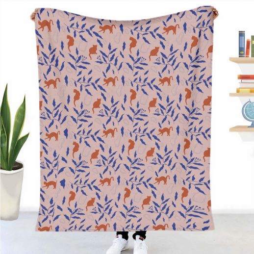 Manta terapéutica original - Funda de algodón Gato rojo