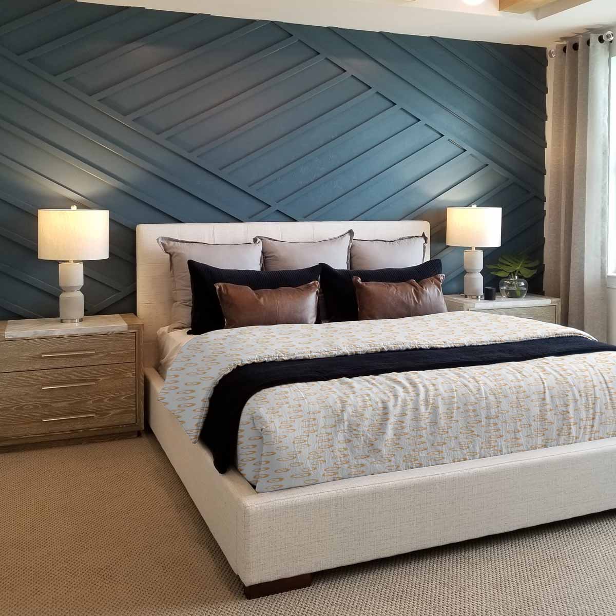 Set de ropa de cama con mantas terapéuticas con círculos naranjas