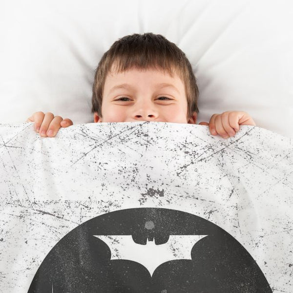 Manta terapéutica original - Funda de algodón gris Batman
